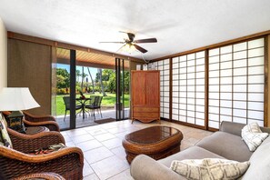 Condo, 1 Queen Bed with Sofa bed (Keauhou Surf & Racquet Club#7-103) | Living area - Keauhou Kona Surf & Racquet Club#7-103 (Kailua-Kona)