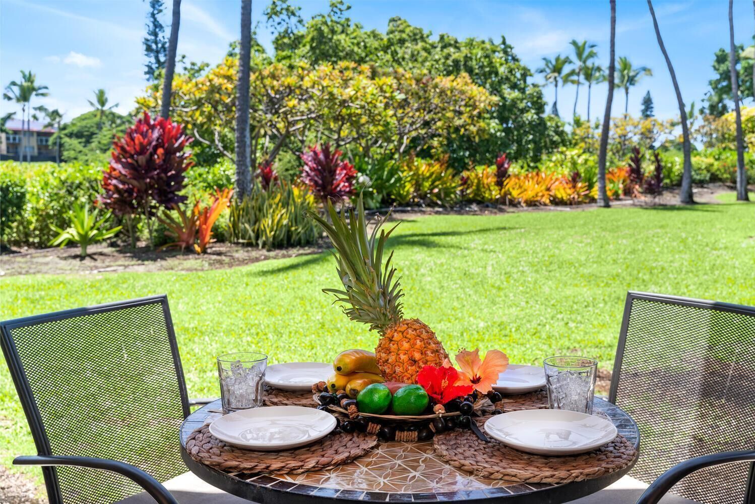 公寓客房, 1 張加大雙人床和 1 張沙發床 (Keauhou Kona Surf & Racquet Club#7-10) | 室外用餐