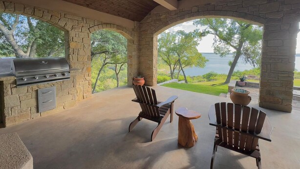 Terrace/patio - House with lake views and lake access (Belton)