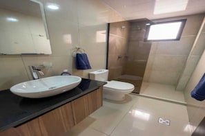 Towels, soap, toilet paper - Excellent location, spaciousness and comfort in our vacation rental apartment (Santa Cruz de la Sierra)