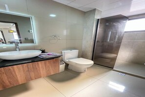 Towels, soap, toilet paper