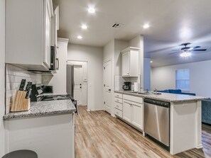 Microwave, oven, stovetop, dishwasher