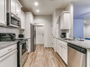 Microwave, oven, stovetop, dishwasher - Walk to Downtown Edmond! Pet Friendly, Garage Access, King Bed! (Edmond)