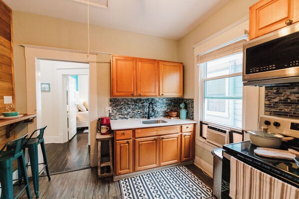 Microwave, oven, stovetop