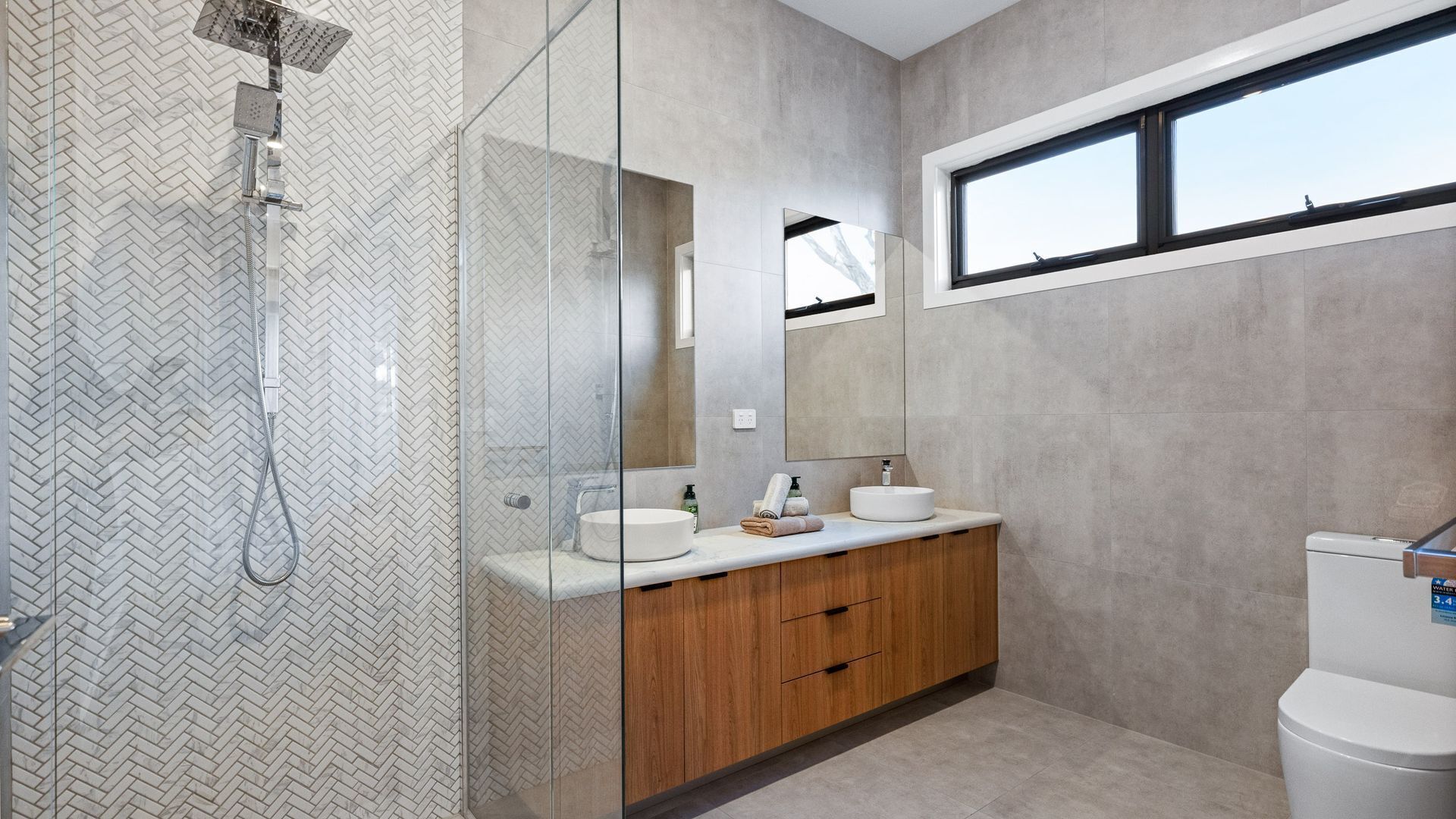 Een douche, een haardroger