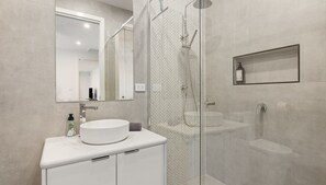Shower, hair dryer