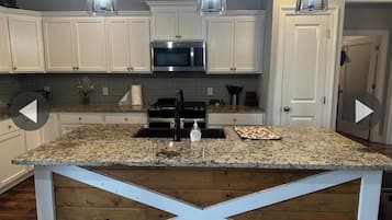 Microwave, oven, stovetop, dishwasher