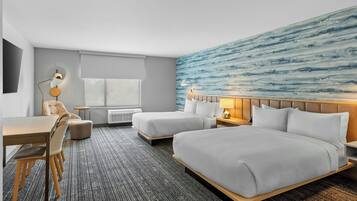 Studio, 2 Queen Beds | Blackout drapes, iron/ironing board, cribs (free), WiFi (free)