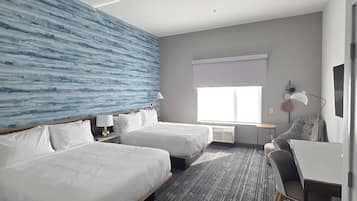 Blackout curtains, iron/ironing board, free cots/infant beds, free WiFi