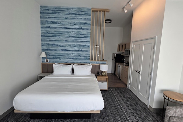 Blackout drapes, iron/ironing board, free cribs/infant beds, free WiFi