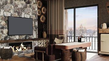 Suite, 1 King Bed, Non Smoking, Mountain View (Corner, Balcony) | Lounge | Sports bar