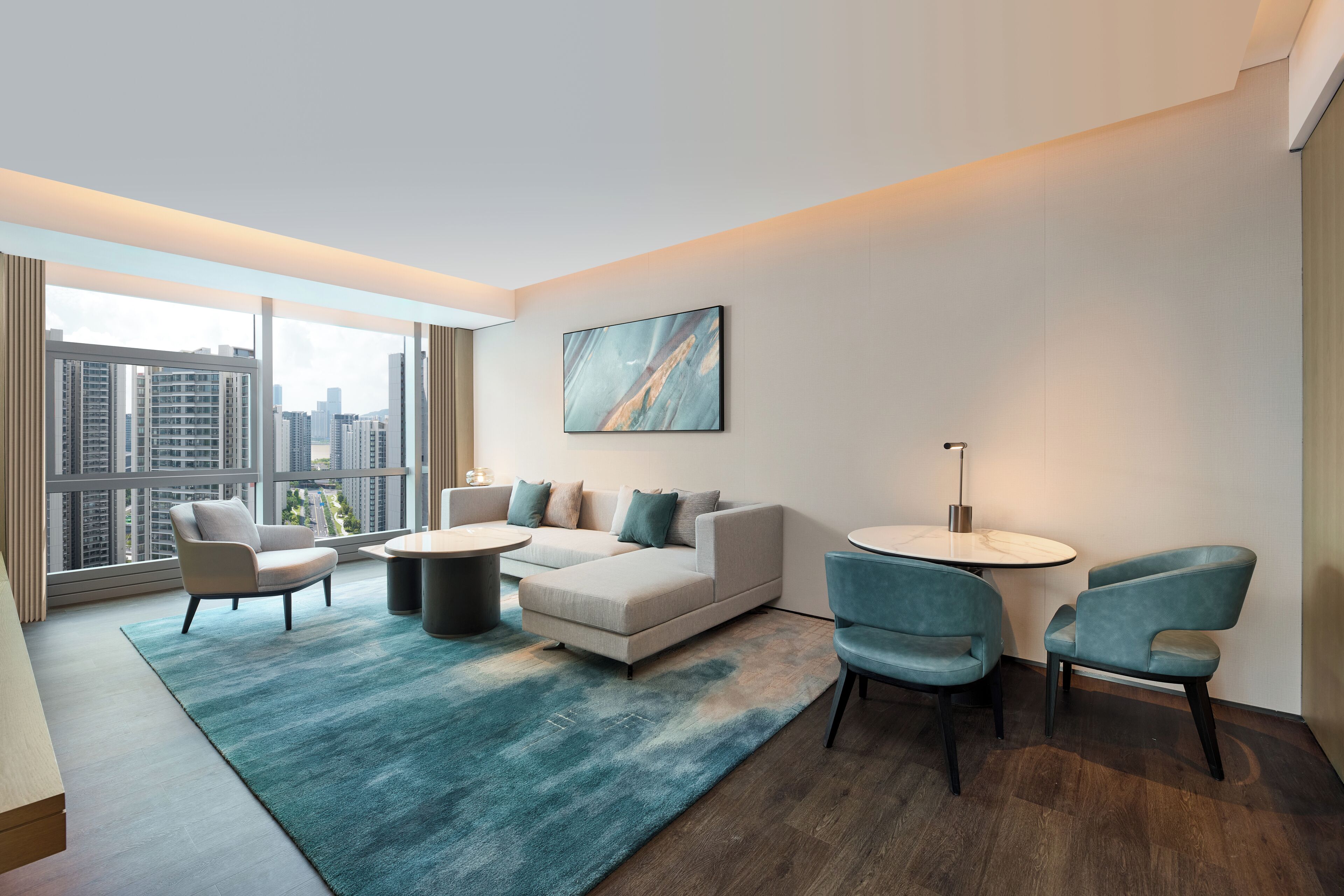 Suite, 1 King Bed, City View | In-room safe, desk, blackout drapes, iron/ironing board