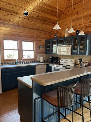 Fridge, microwave, oven, stovetop - Splendor Mountain Sapphire Cabin (Tiger)