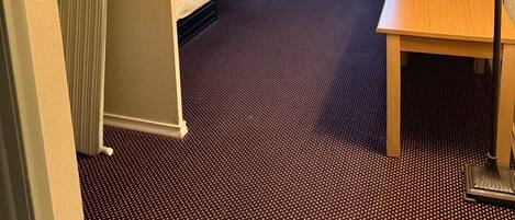 Double Room, 2 Double Beds, Non Smoking | Desk, laptop workspace, blackout drapes, iron/ironing board