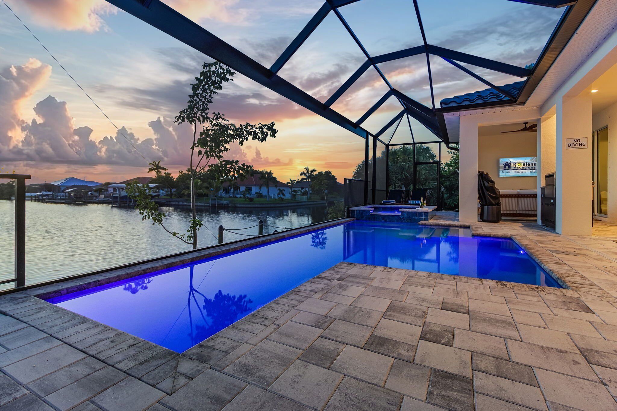 Et oppvarmet basseng