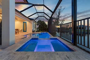 A heated pool