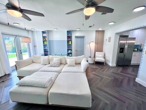 Smart TV, table tennis, books
