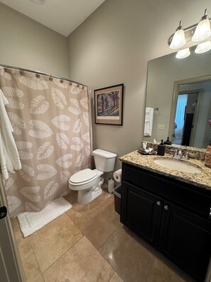 Hiustenkuivaaja, pyyhkeet, saippua, sampoo