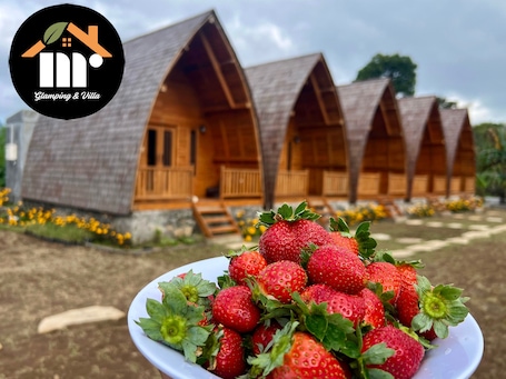 Fachada da propriedade. MR GLAMPING & VILLA