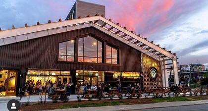 Charlotte 5 BR Home W/ Hot Tub, Grill and Games! Camp North End, Airport, Uptown