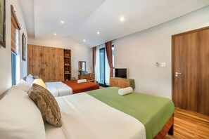 6 slaapkamers, een strijkplank/strijkijzer, reisbedje, gratis wifi