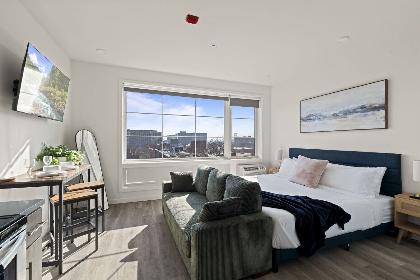 Desk, iron/ironing board, travel crib, WiFi