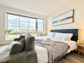 Desk, iron/ironing board, travel crib, WiFi