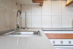 Fridge, microwave, oven, toaster