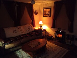 Fernseher, Kamin