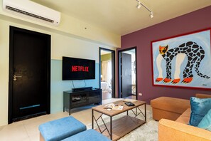 Deluxe Apartment, 2 Bedrooms, Balcony, Ocean View | Ruang tamu