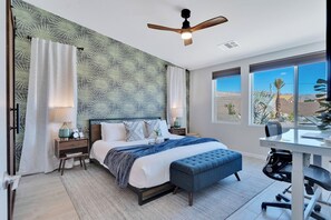 3 bedrooms, iron/ironing board, WiFi, bed sheets - Desert Retreat - Pool/Spa, Games, EV Charger, Paul McCartney Ready! (Desert Hot Springs)