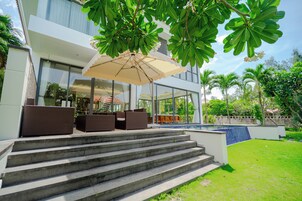 Outdoor wedding area