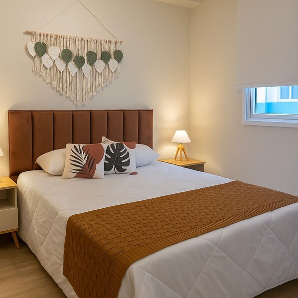 1 habitación, tabla de planchar con plancha, internet y ropa de cama 