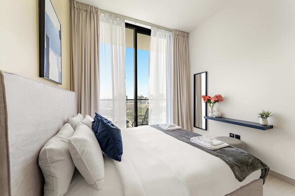 1 غرفة نوم ومكتب ومكواة/لوح كي وواي فاي