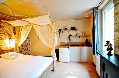 Évasion Safari luxe, Spa XXL privatif, Écran cinéma, Cascade d'eau, 4 couchages