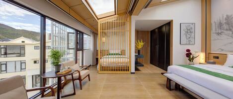 Chambre Luxe avec lits jumeaux, vue montagne