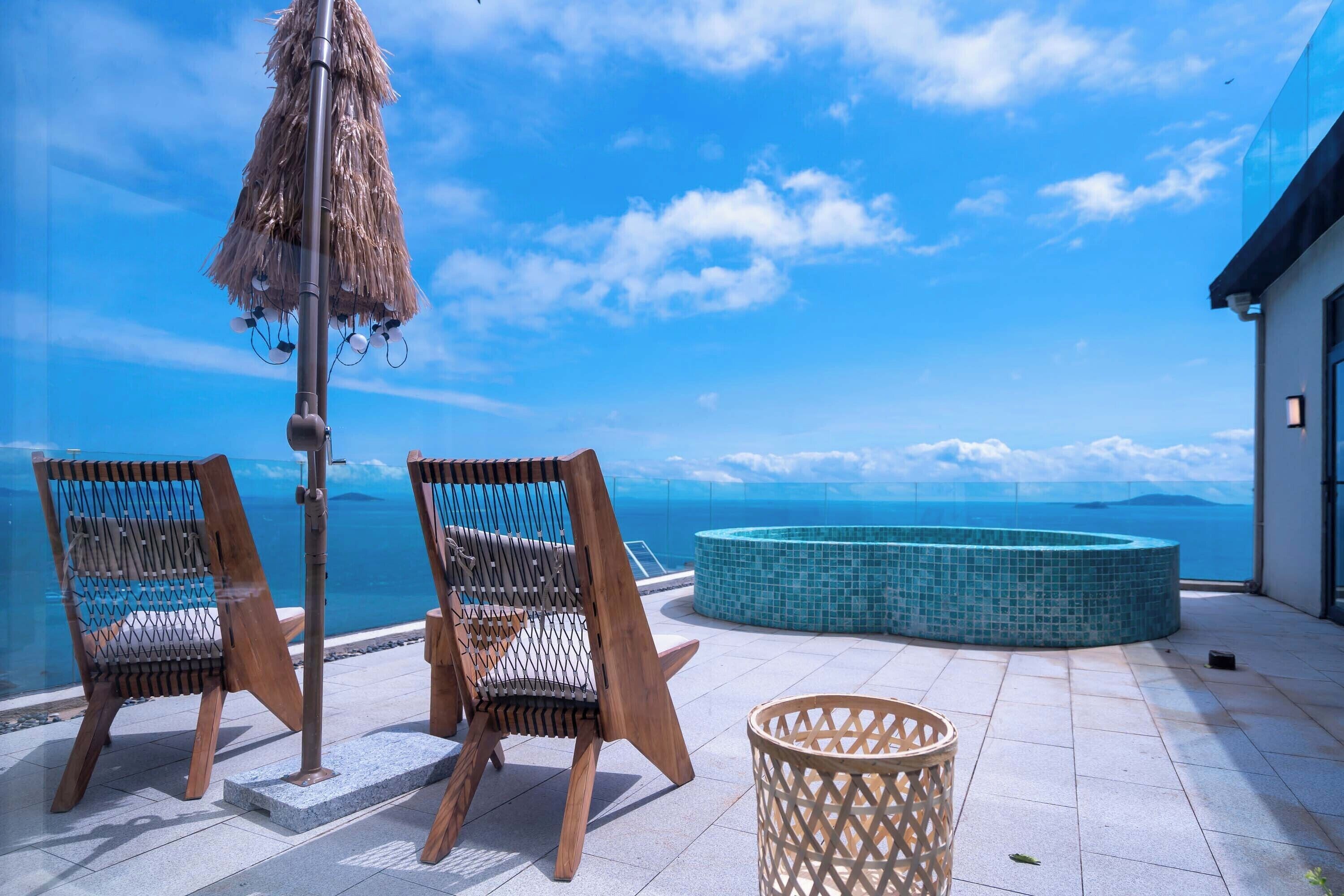 豪華套房, 海景 | 露台/庭院