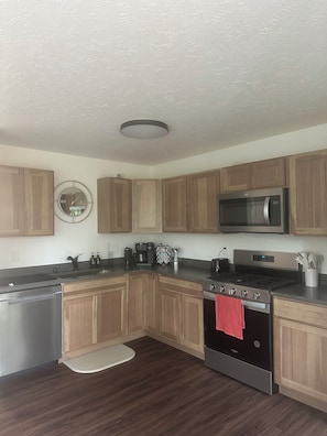 Microwave, oven, stovetop, dishwasher