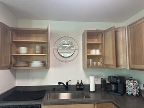 Microwave, oven, stovetop, dishwasher