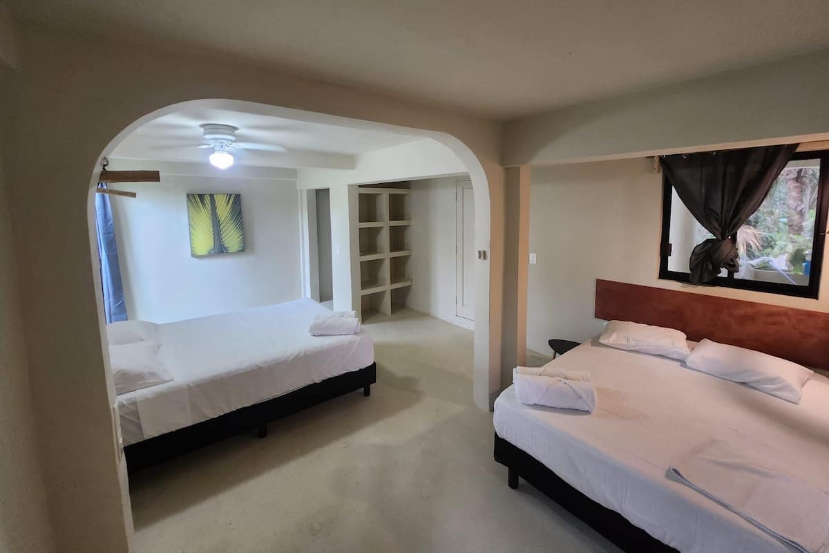 Family Quadruple Room, Garden View | Premium bedding, individually decorated, individually furnished