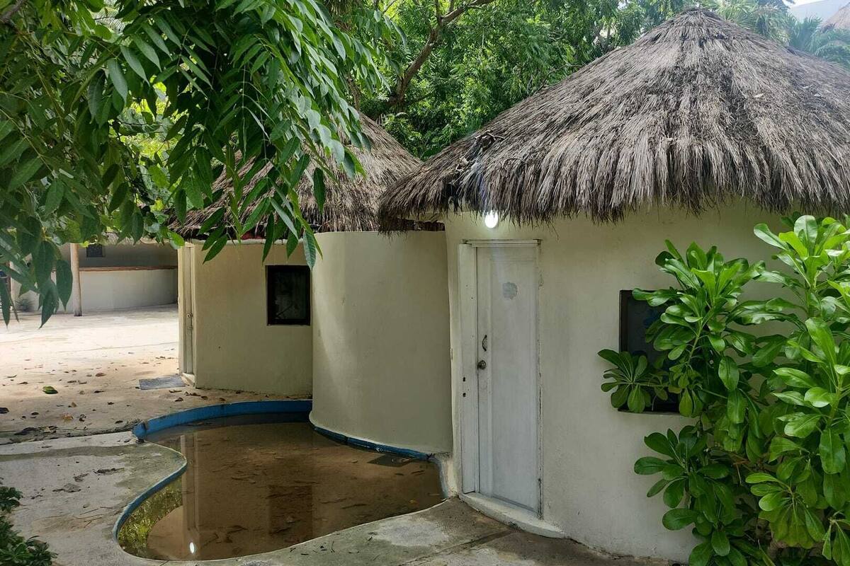 Comfort-Bungalow, Terrasse, Gartenblick | Hochwertige Bettwaren, kostenloses WLAN, individuell dekoriert