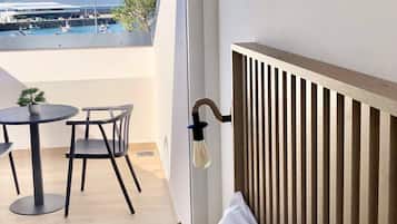 Habitación Deluxe doble, vistas al mar | Terraza o patio