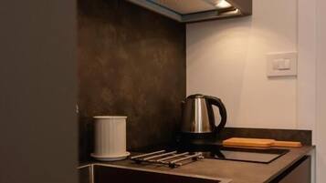 Studio | Desk, laptop workspace, blackout drapes, soundproofing