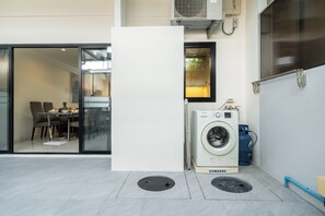 Comfort Townhome, Patio | Bathroom | Slippers