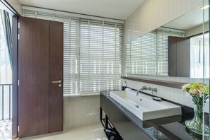 Comfort Townhome, Patio | Bathroom | Slippers - Awesome 3bd Townhouse with a patio (Choeng Thale)