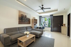 Comfort-Stadtwohnung, Terrasse | Wohnbereich