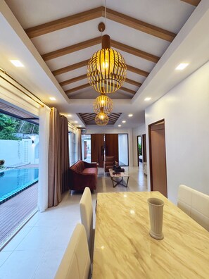 Dining - Private Pool Villa - 2 Bedroom with garage in gated community (Pa Klok)