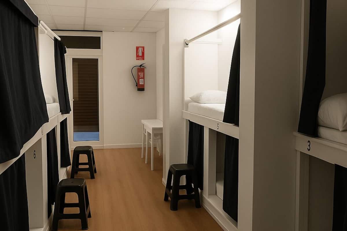 Shared Dormitory (5 Bunk Beds) | 免費 Wi-Fi、床單