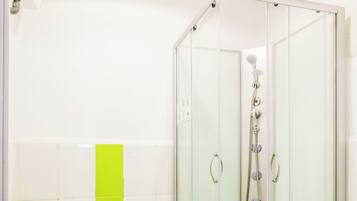 Shower, toilet paper