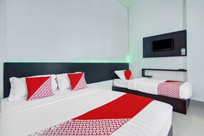 Suite familiar | Escritorio, wifi gratis y ropa de cama 